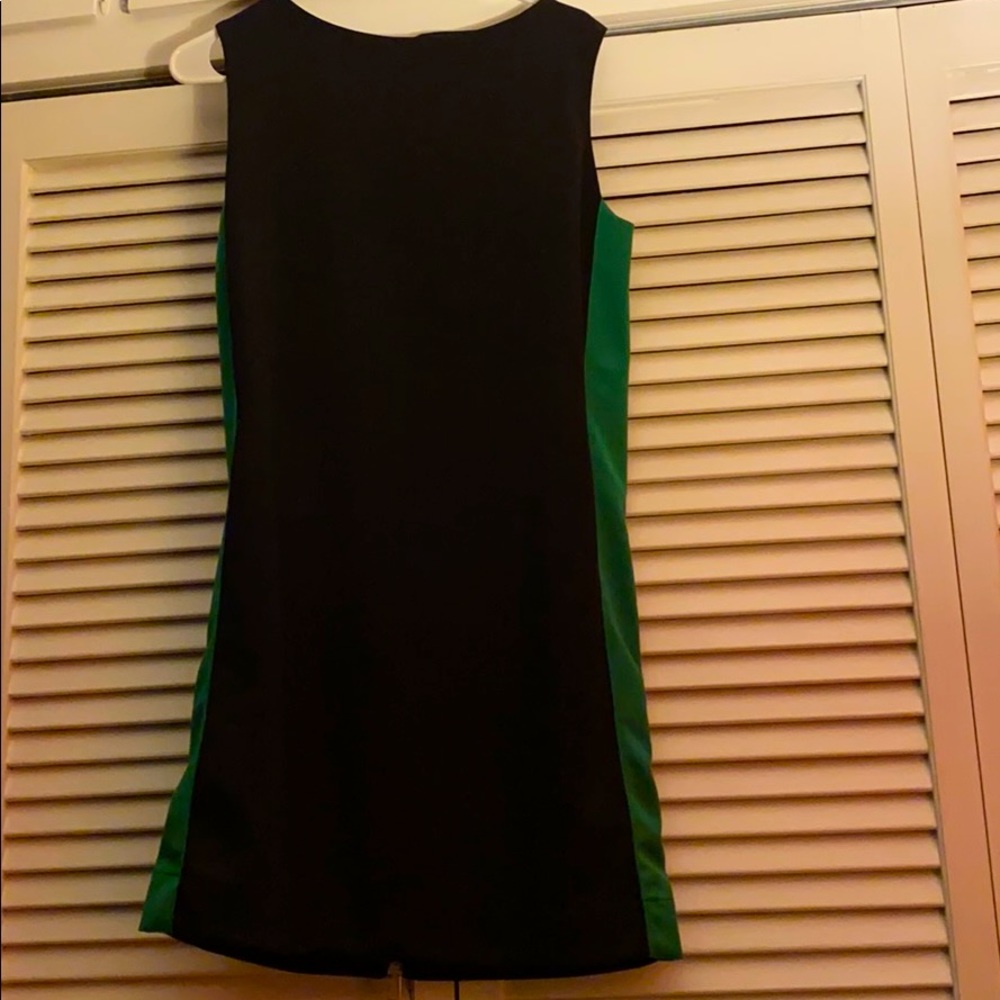 Elegant Black with green silk sides evening wear!